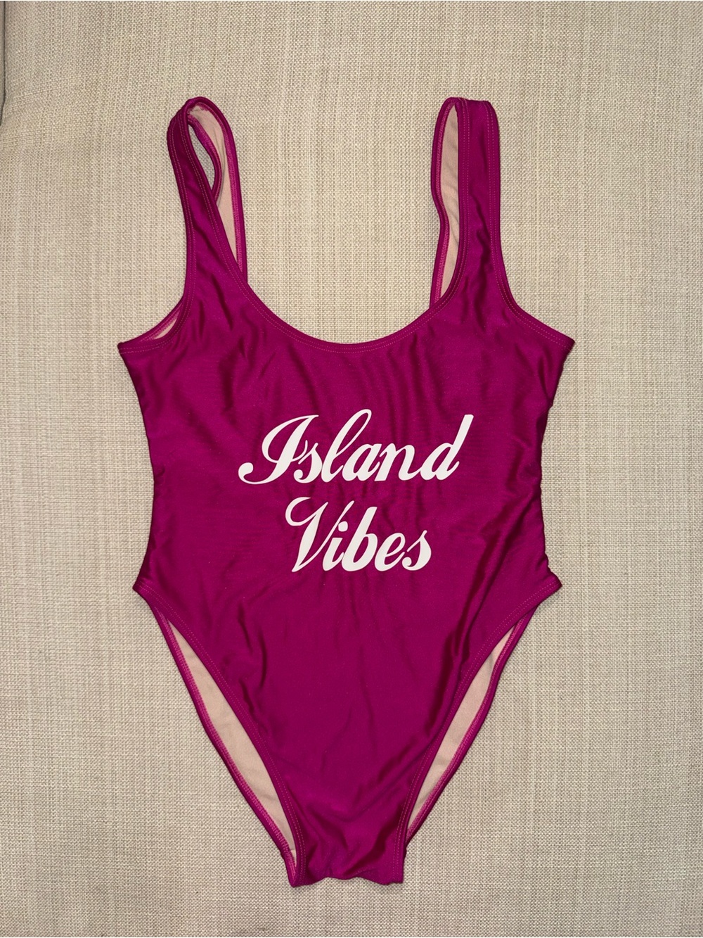 Magenta "Island Vibes" One-Piece Swimsuit